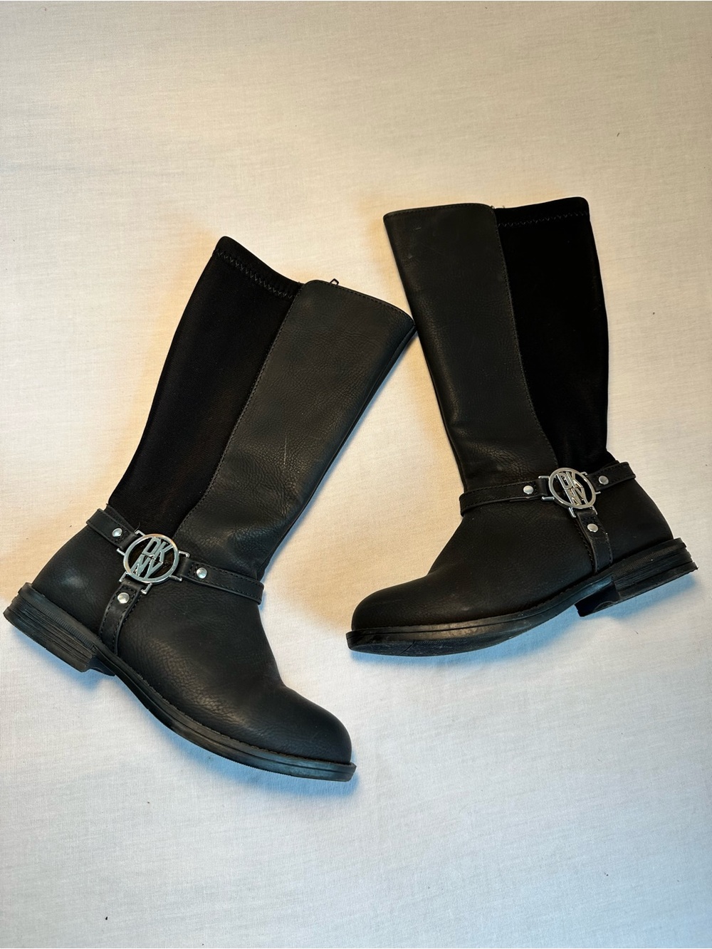 Kids Size 12 DKNY Boots with Decorative Buckle